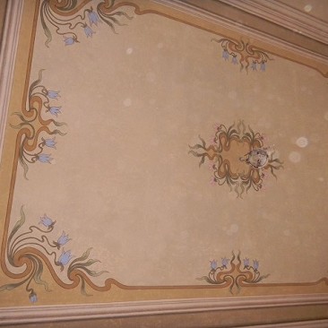 Arte sui Muri | Restauro Soffitto Decorato | Soffitti Dipinti Genova | Restauro Decorazione Liguria